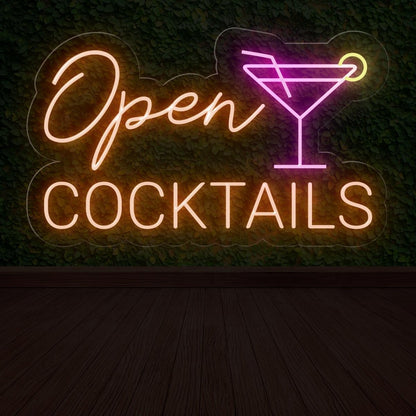 Neon Open Cocktail Sign - NEONXPERT