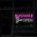 Neon Open Sign for Upstairs Bar - Inviting Illumination - NEONXPERT