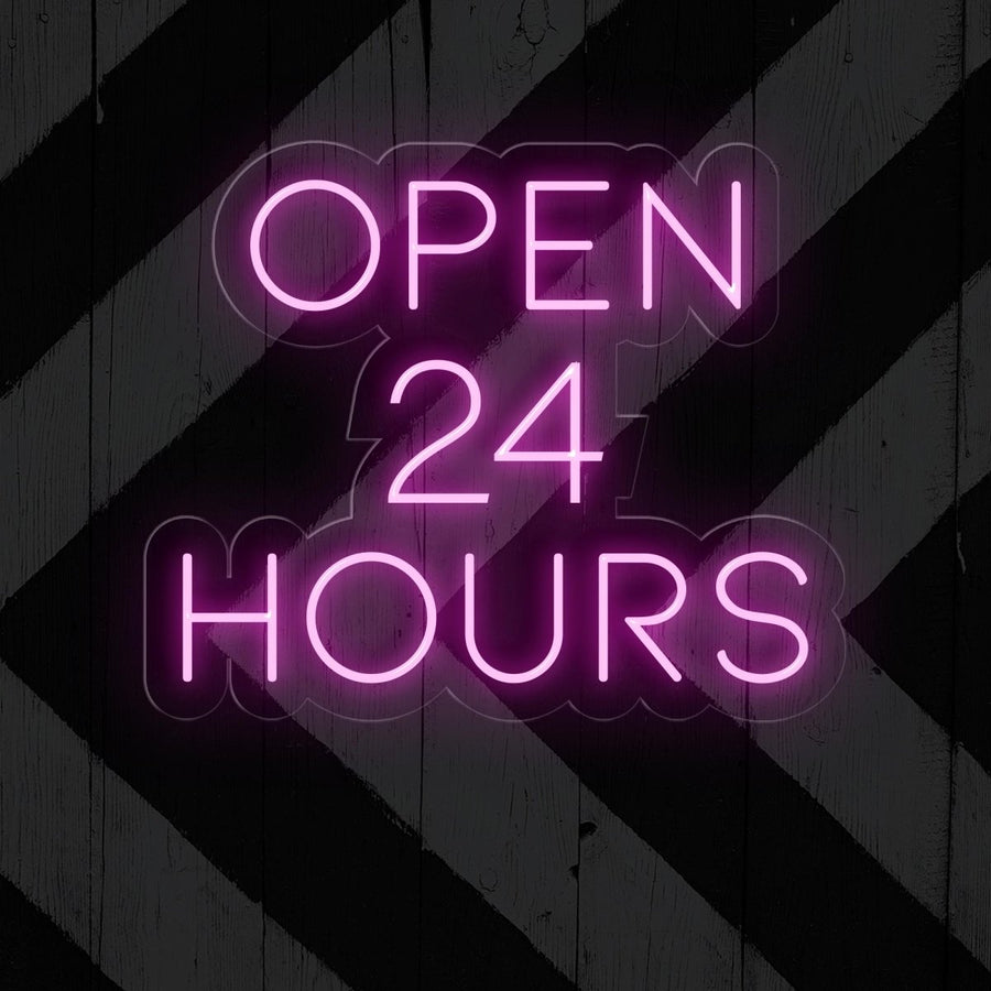 Open 24 Hours LED Neon Sign for Business - NEONXPERT