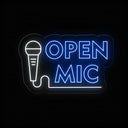 Open Mic neon sign | Perfect LED Light Decor - NEONXPERT