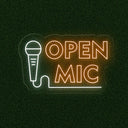 Open Mic neon sign | Perfect LED Light Decor - NEONXPERT