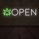 Open Weed Neon Sign | Elevate Your Space with Cannabis Signage - NEONXPERT