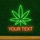 Personalized Weed Leaf LED Neon Sign - NeonXpert