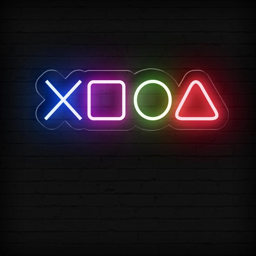 PlayStation Neon Sign - LED Neon Light for Gaming Room Decor - NEONXPERT