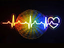 Rainbow Pride Heartbeat Neon Sign Decor - NeonXpert