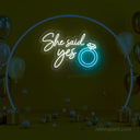 She Said Yes LED Neon Sign - Large Engagement Decor - NeonXpert