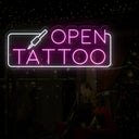 Tattoo Bar Open Neon Sign - A Radiant Ink - NEONXPERT
