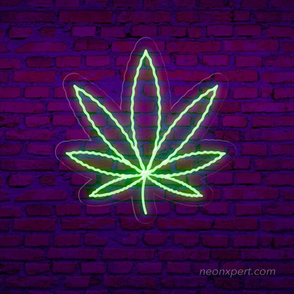 Weed Leaf Led Neon Sign - NeonXpert