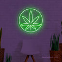 Weed Leaf LED Neon Sign | Green Weed Decor For Man cave - NeonXpert