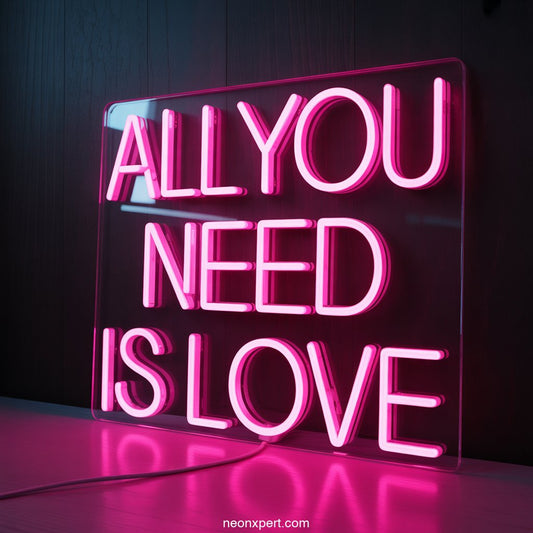 All You Need is Love Neon Light Decor