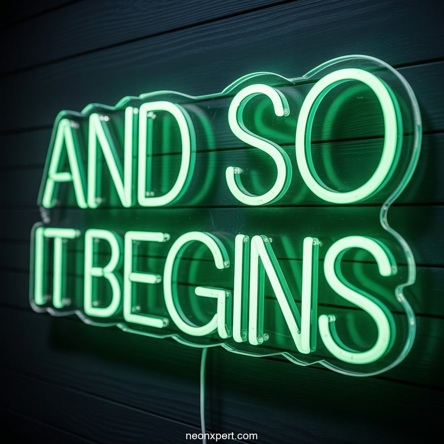 And so it begins Neon Light Decor
