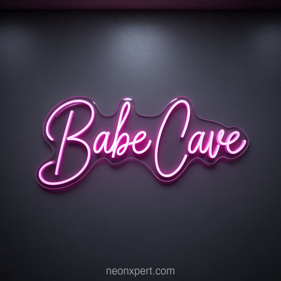 Babe Cave | Playful Neon Light for Salon Beauty Spaces - NeonXpertSmallWhite
