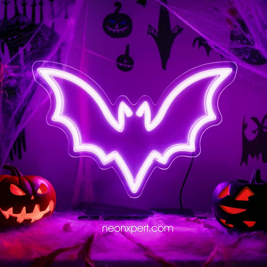 Bat LED Neon Sign | Halloween Decor - NeonXpert