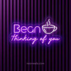 Bean Thinking of You Coffee Neon Sign - NeonXpert