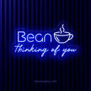 Bean Thinking of You Coffee Neon Sign - NeonXpert