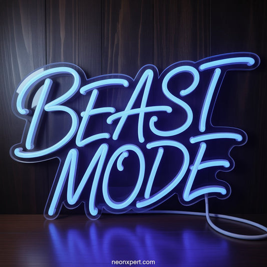 Beast Mode Neon Light Home Decor - NeonXpertSmallWhite