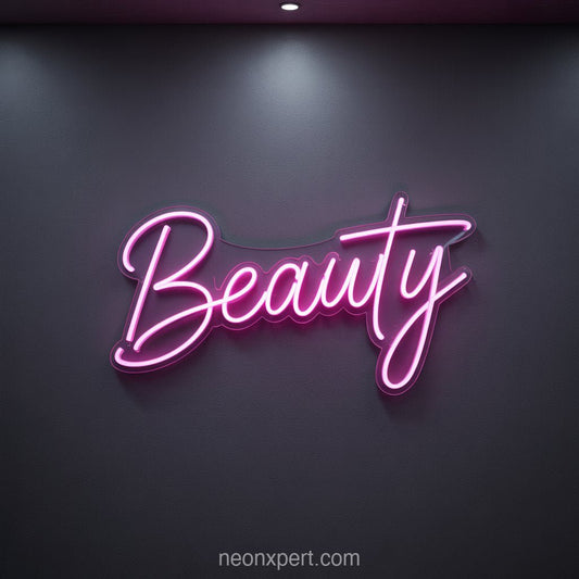 Beauty & Hair Salon Neon Light Wall Art - NeonXpertSmallWhite