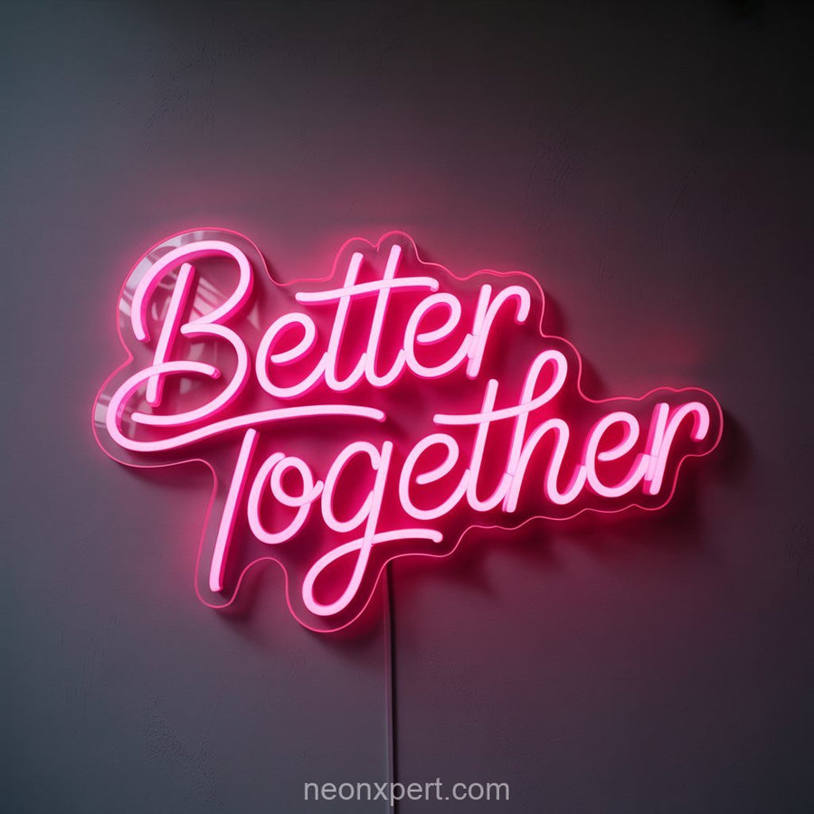 Better Together | Wedding Neon Sign for Celebrations - NeonXpertSmallWhite