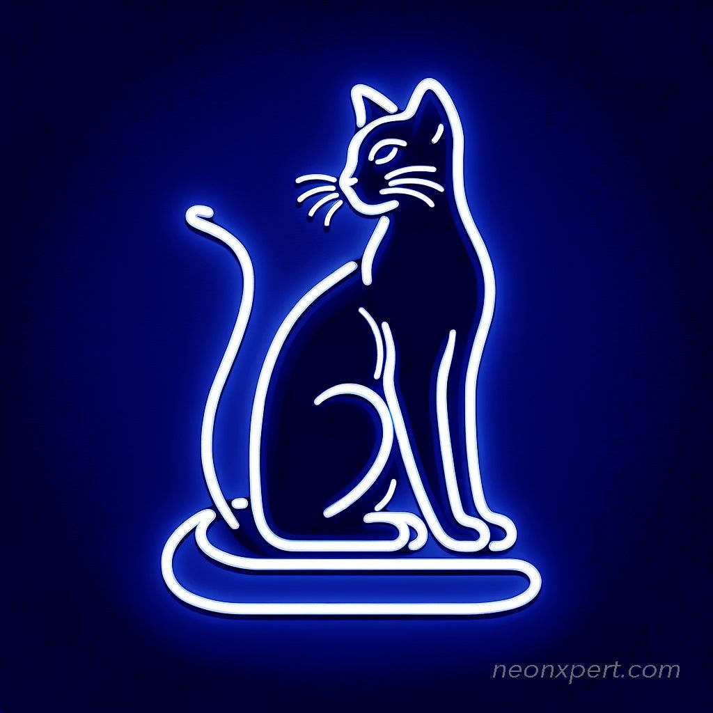 Black Cat Neon Sign - NeonXpert