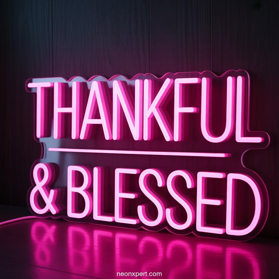 Blessed Neon Sign for Home Decor - NeonXpertSmallWhite