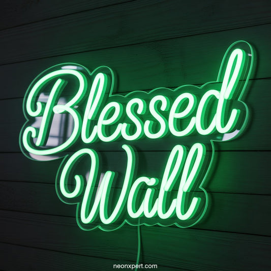 Blessed Wall Neon Sign Decor - NeonXpertSmallWhite