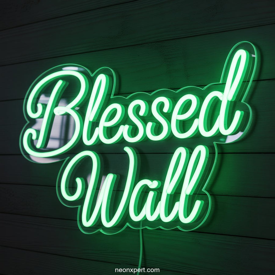 Blessed Wall Neon Sign Decor - NeonXpertSmallWhite