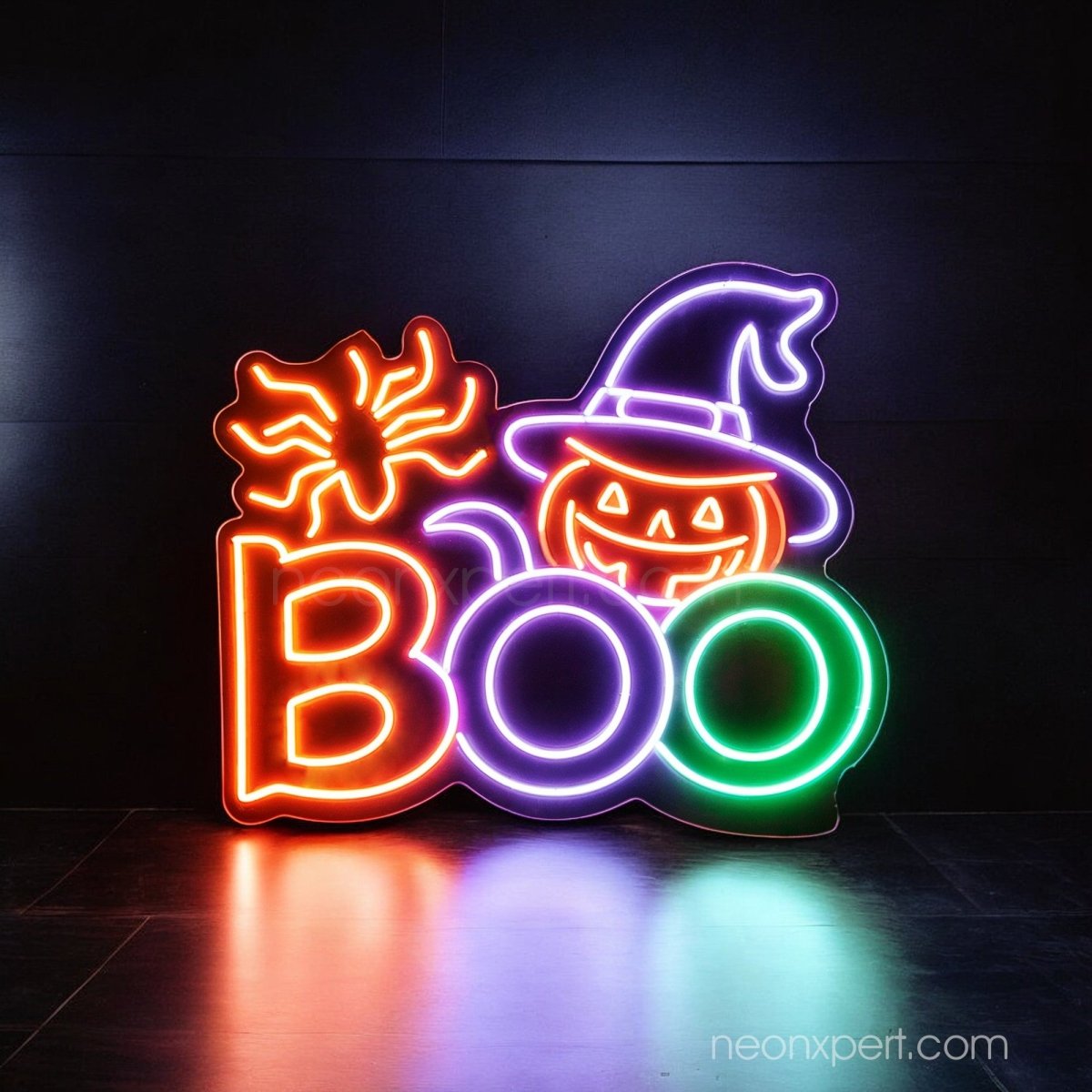 BOO Neon Sign | Halloween Party LED Light Decoration - NeonXpert