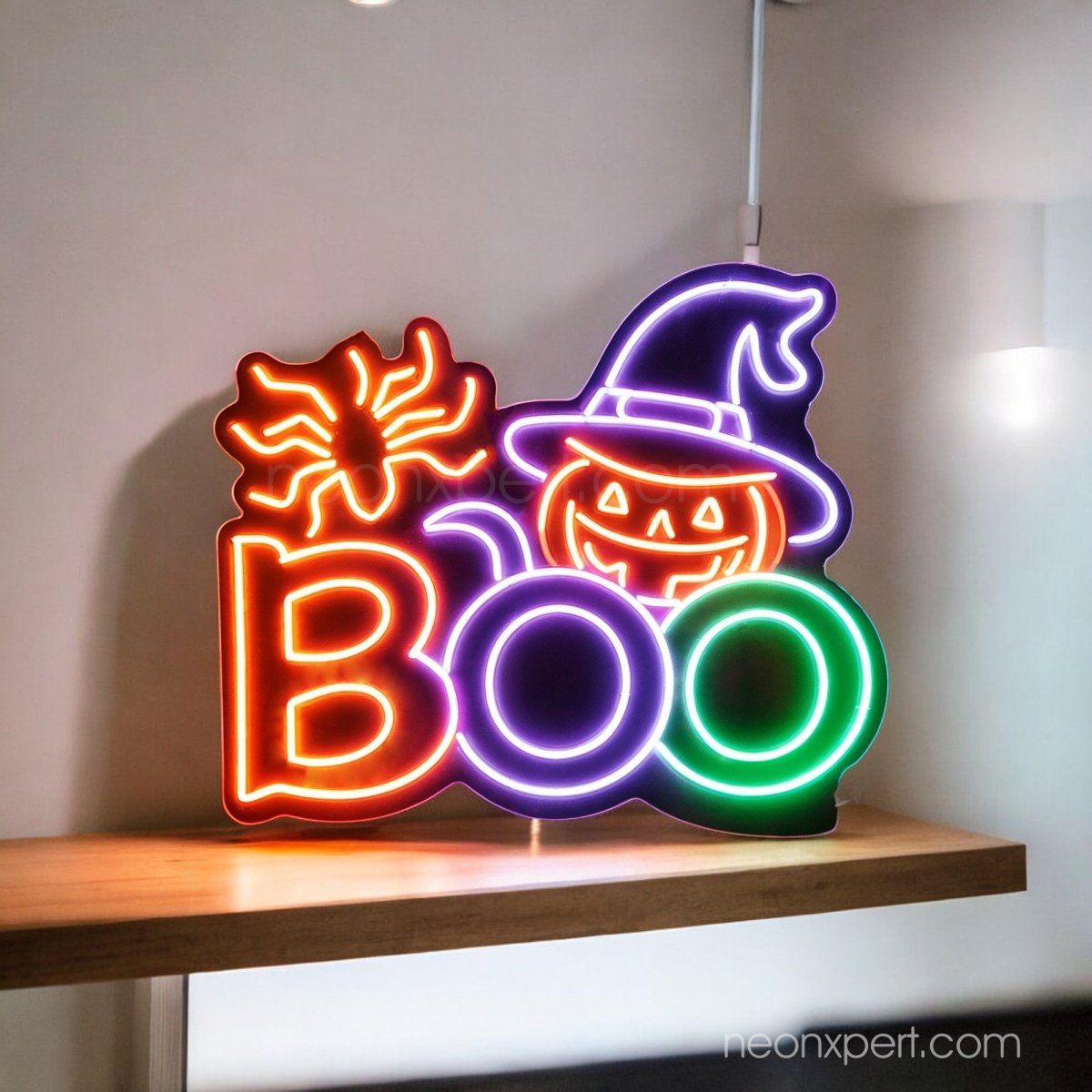 BOO Neon Sign | Halloween Party LED Light Decoration - NeonXpert