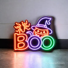 BOO Neon Sign | Halloween Party LED Light Decoration - NeonXpert