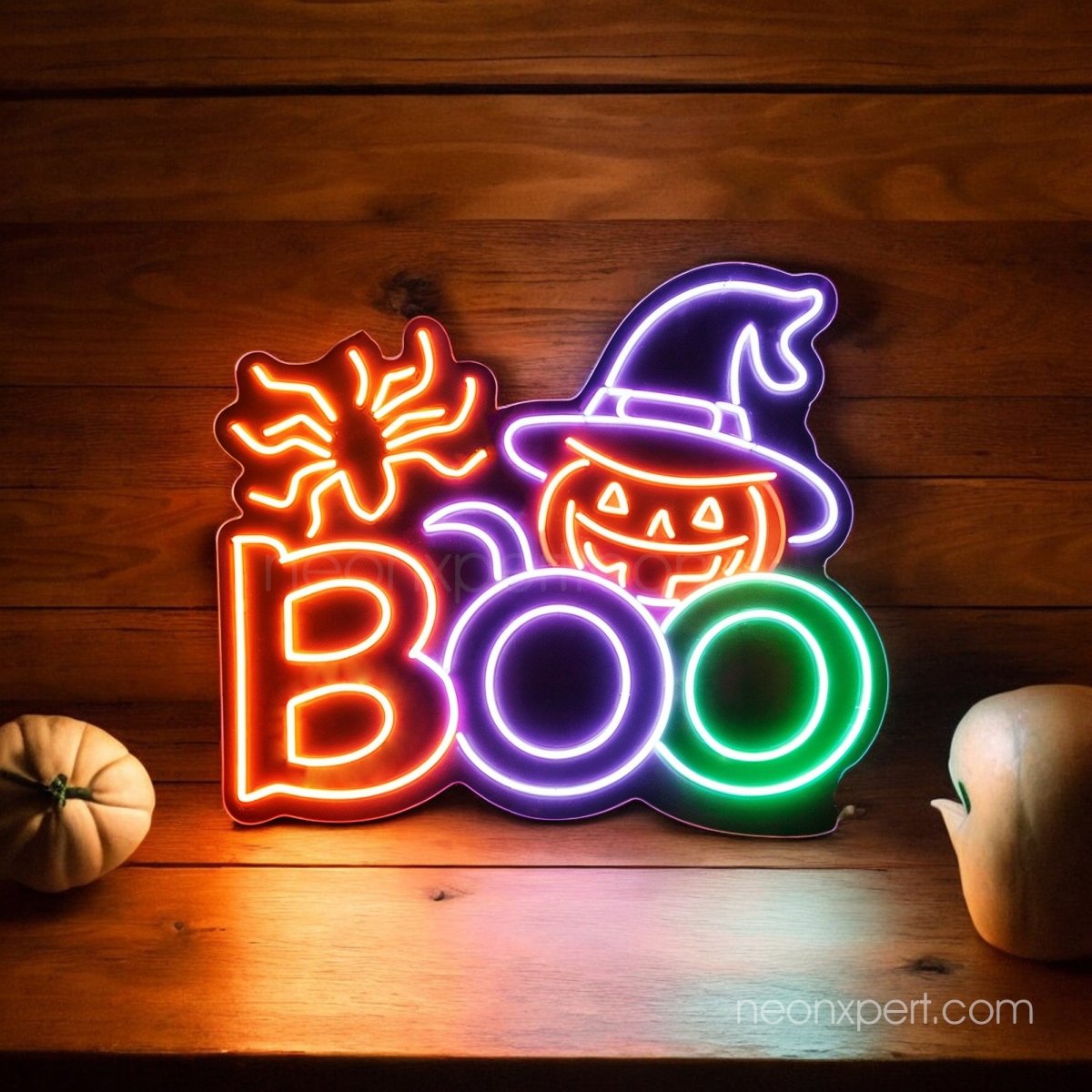 BOO Neon Sign | Halloween Party LED Light Decoration - NeonXpert