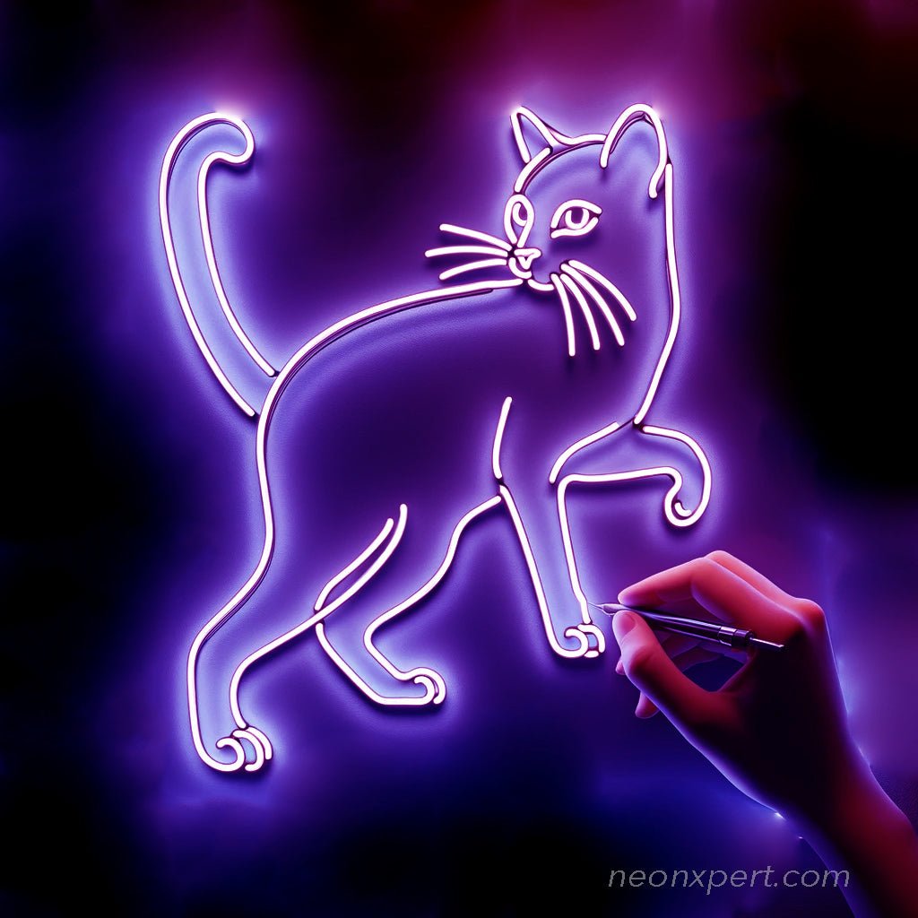 Cat Neon Light Sign - NeonXpert