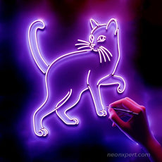 Cat Neon Light Sign - NeonXpert