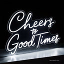 Cheers To The Good Times Neon Bar Sign | Bar Decor Led Light For Sale - NeonXpert16 x 12 inYellow