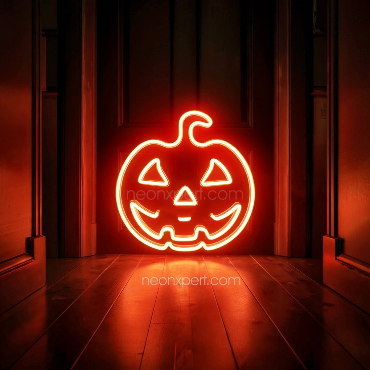 Classic Jack - O - Lantern LED Neon Sign | Halloween Light Decoration - NeonXpert