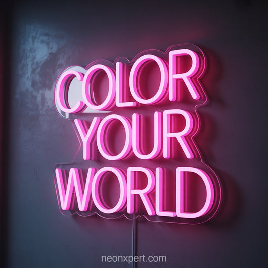 Color Your World | Beauty & Hair Salon Neon Light - NeonXpertSmallWhite