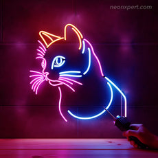 Colorful Cat LED Neon Sign - NeonXpert