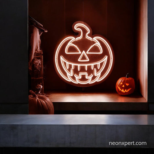 Creepy Jack - O - Lantern LED Neon Sign - NeonXpert