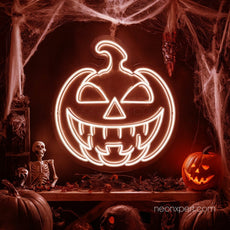 Creepy Jack - O - Lantern LED Neon Sign - NeonXpert