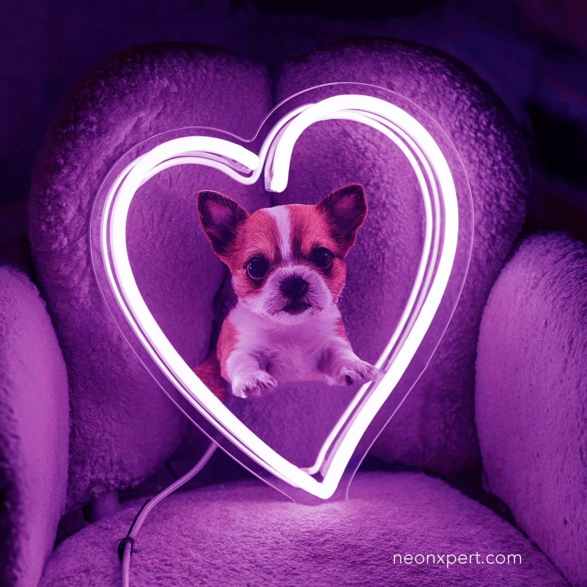 Led Sign Dog Custom Dog Photo LED Neon Sign - NeonXpert