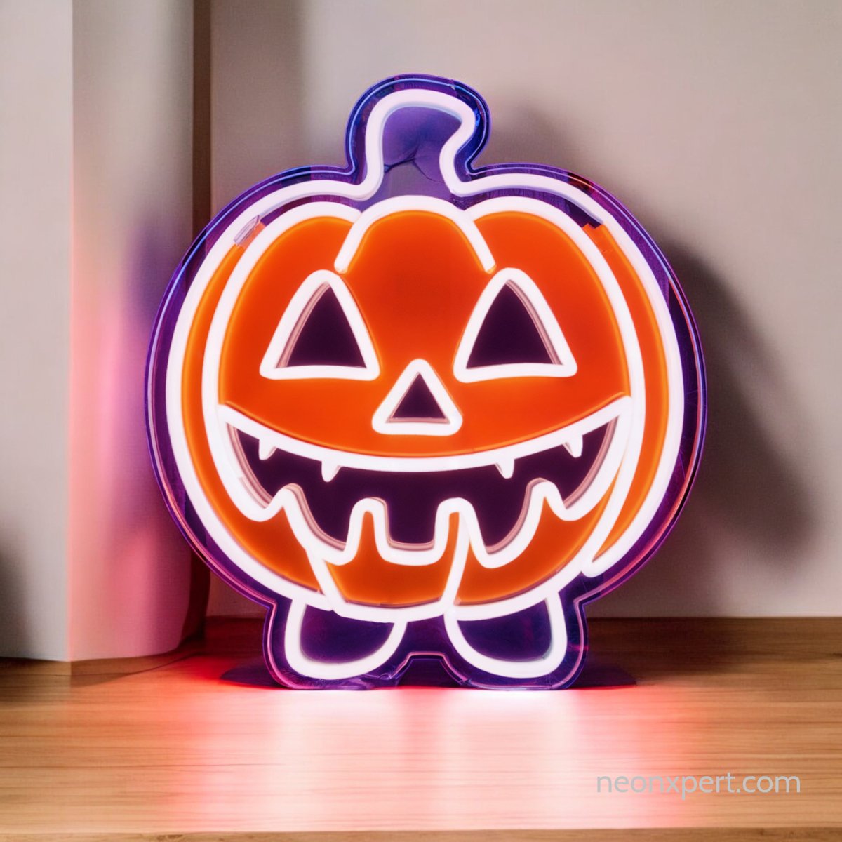 Cute Jack - O - Lantern LED Neon Sign | Halloween Decor - NeonXpert