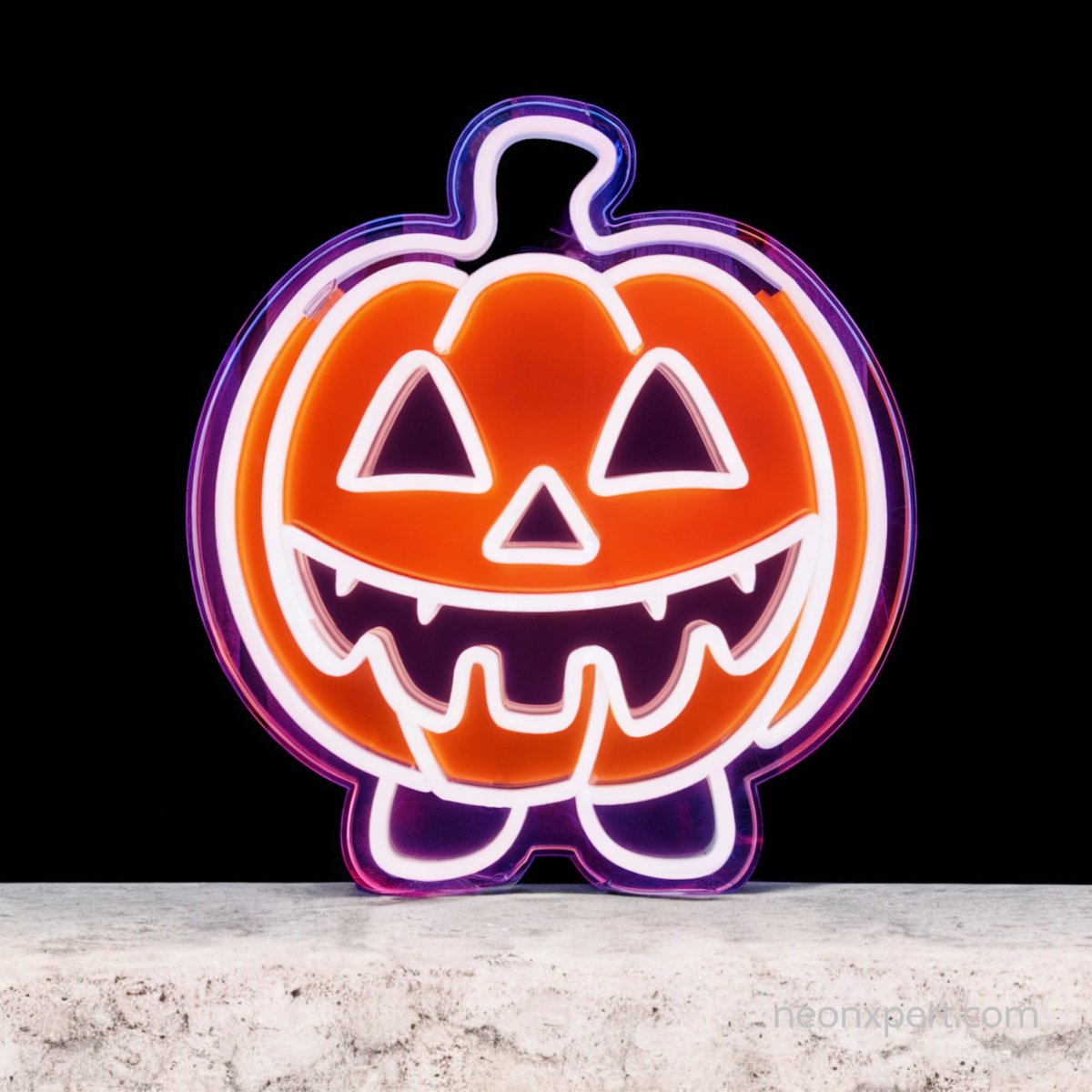 Cute Jack - O - Lantern LED Neon Sign | Halloween Decor - NeonXpert