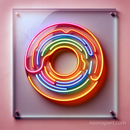led neon sign donut