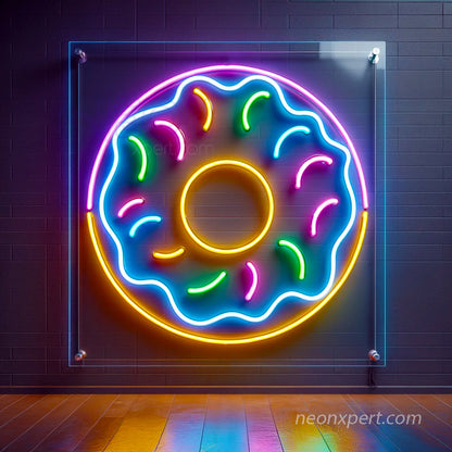 donut led neon sign room decor