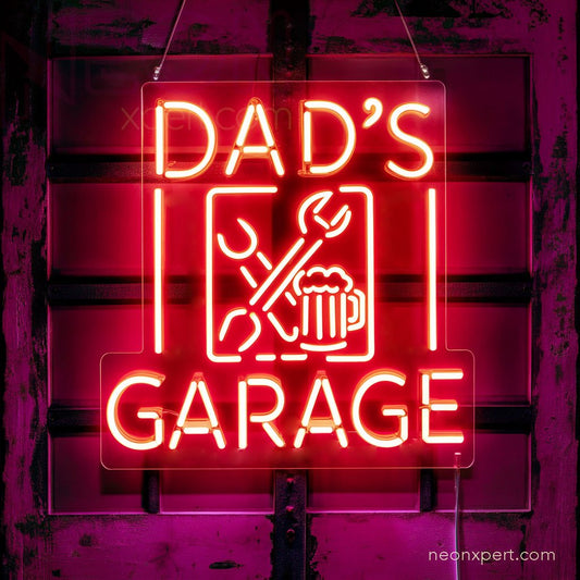 Dad's Garage LED Neon Sign | Father's Day Gift For Dad - NeonXpert