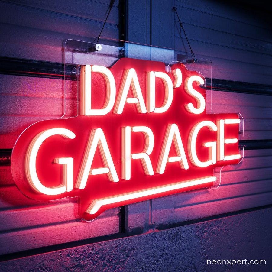 Dad's Garage LED Neon Sign Gift For Dad - NeonXpert