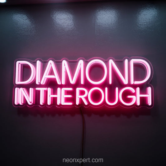 Diamond in the Rough | Neon Light for Beauty and Hair Salon - NeonXpertSmallWhite