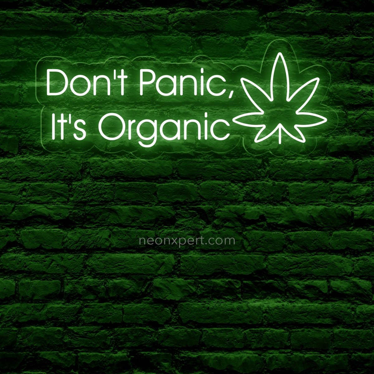 Don't Panic, It's Organic Funny Neon Sign - NeonXpert18 x 8 inHot Pink