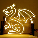 Dragon Neon Sign | Striking LED Light Dragon Decor - NeonXpert16 x 16 inYellow