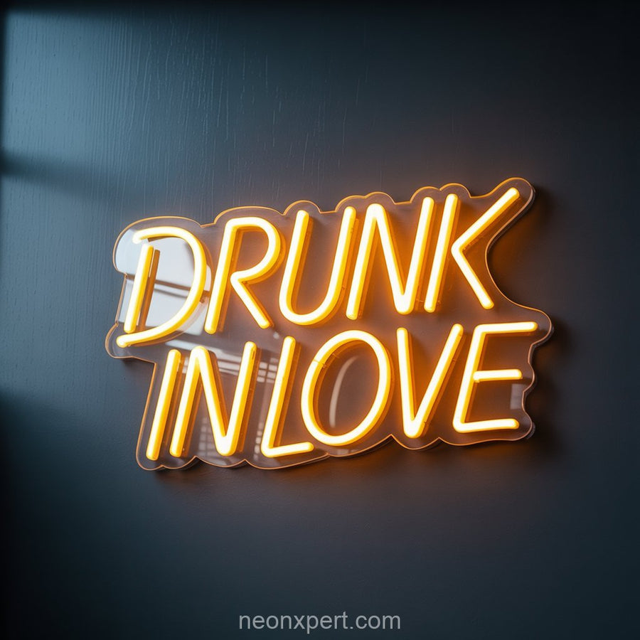 Drunk in LOVE | Wedding Neon Sign for Romantic Celebrations - NeonXpertSmallWhite