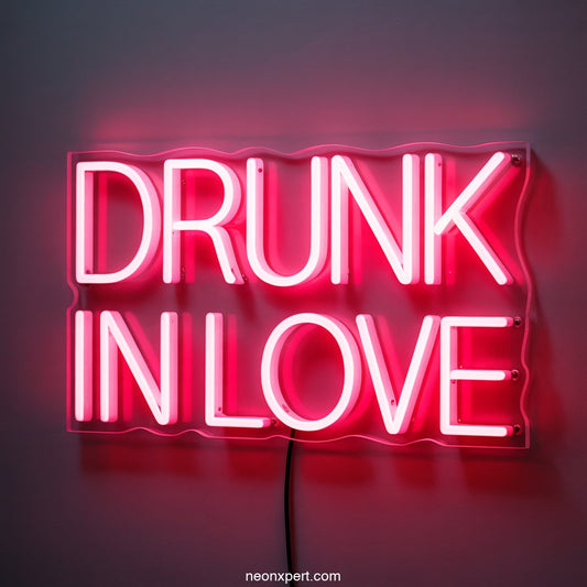 Drunk in Love Neon Light Bar Display